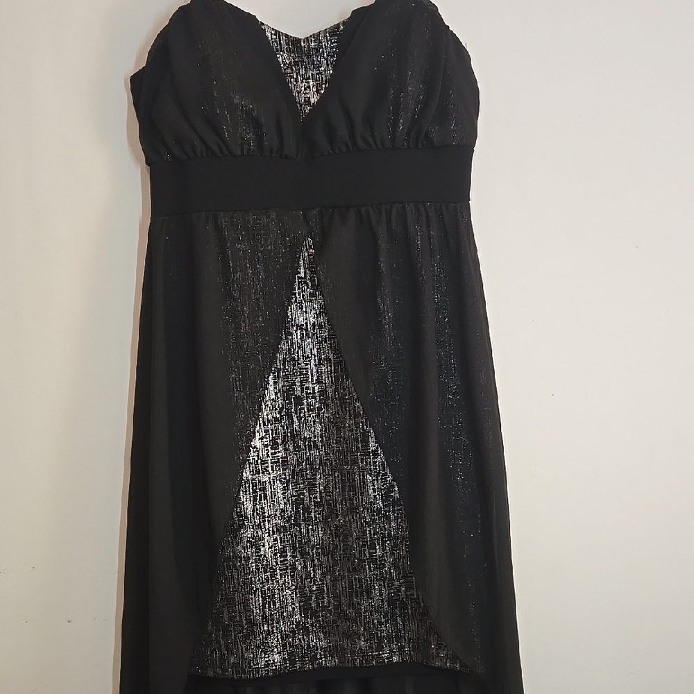Black Ruched Sweetheart Babydoll Dress